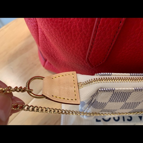 *NEW* Louis Vuitton Mini Pochette Damier Azur *(100% AUTHENTIC** - Picture 6 of 8